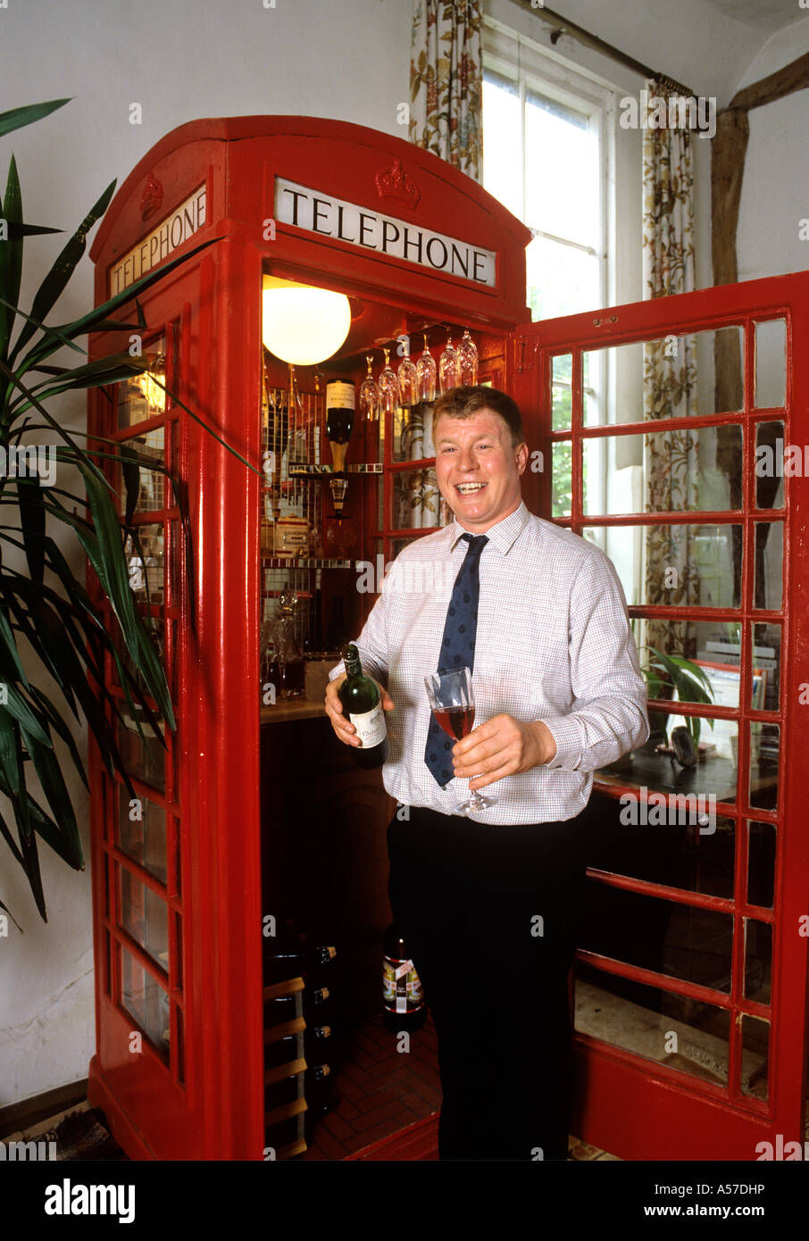 Communications Willy White With K6 Phone Box Converted To Drinks