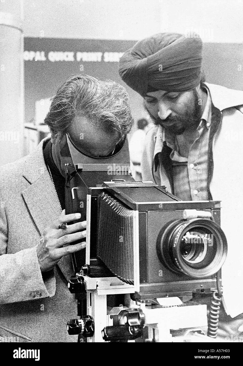 Mitter Bedi, Indian photographer at Photokina Photography fair and exhibition Koln Cologne Germany Europe 1980 Stock Photo