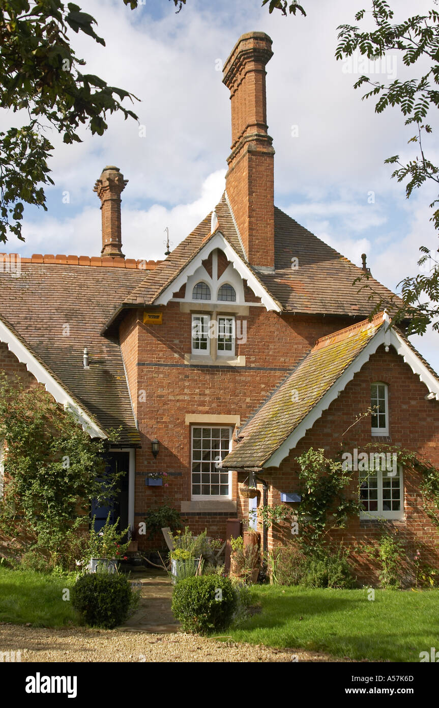 Old Victorian School house in Addington Buckinghamshire England Stock