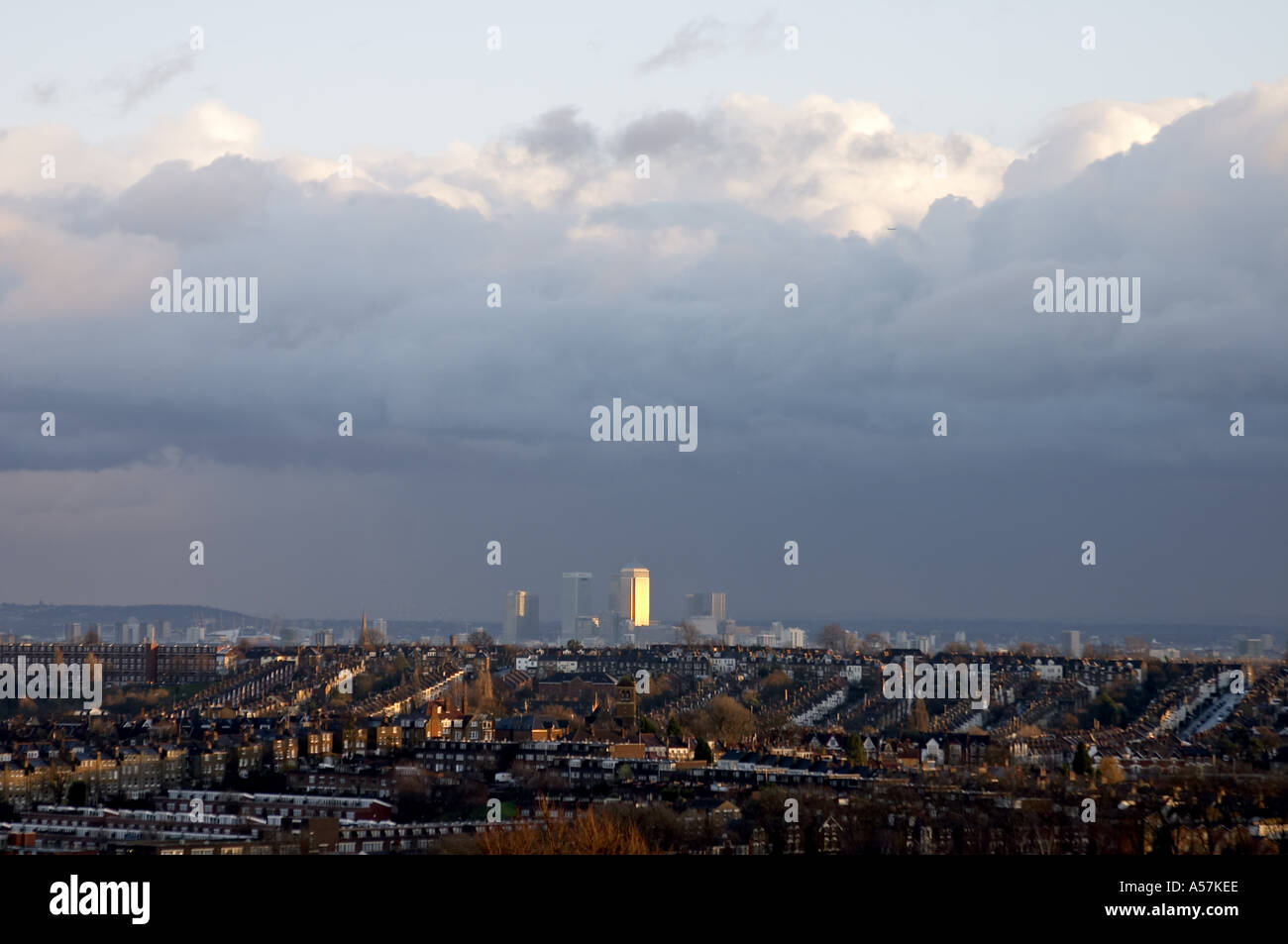 Alexandra palace view canary wharf hi-res stock photography and images ...