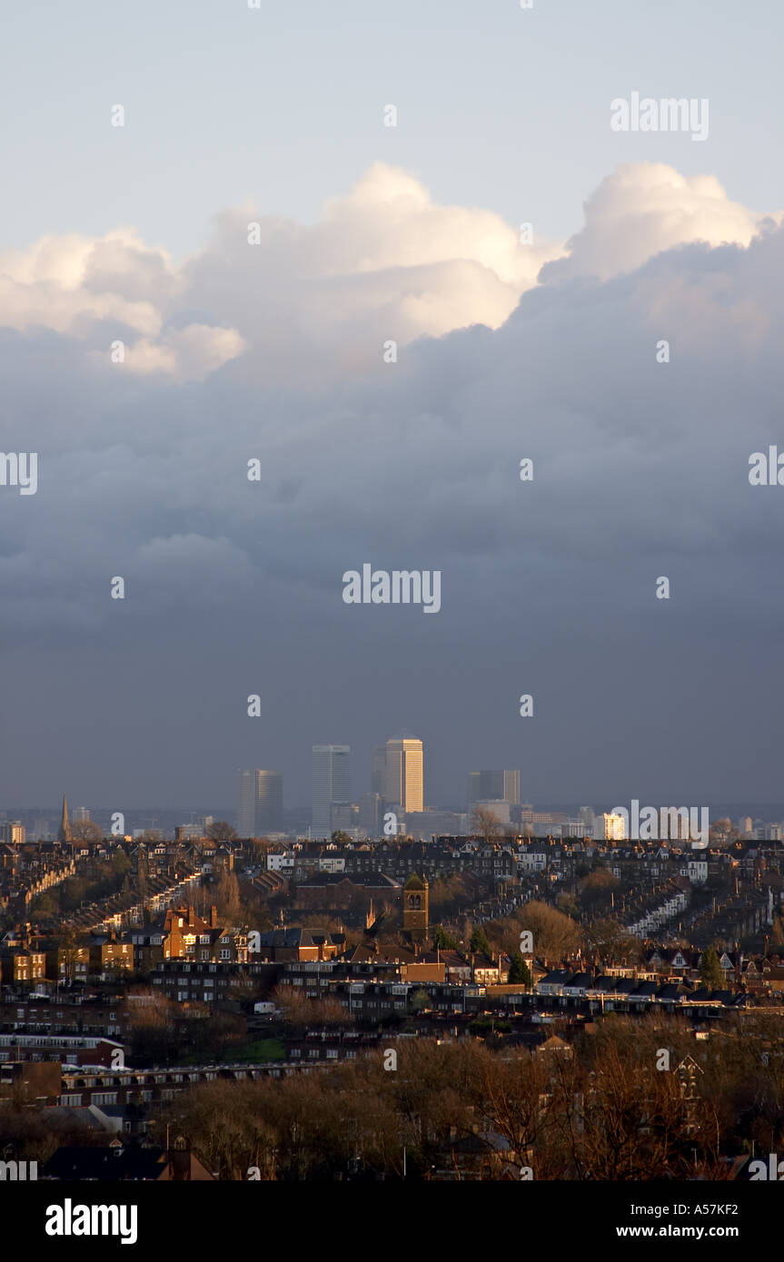 Alexandra palace view canary wharf hi-res stock photography and images ...