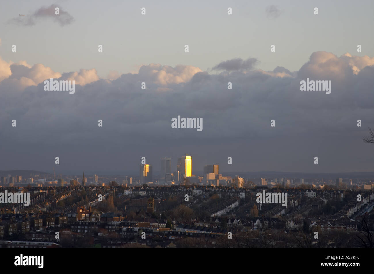 Alexandra palace view canary wharf hi-res stock photography and images ...