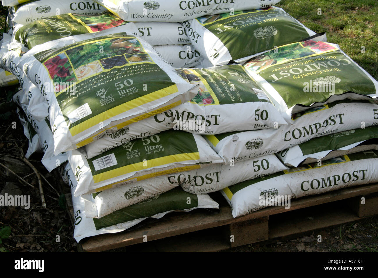 Composted green waste is an excellent soil conditioner Stock Photo Alamy