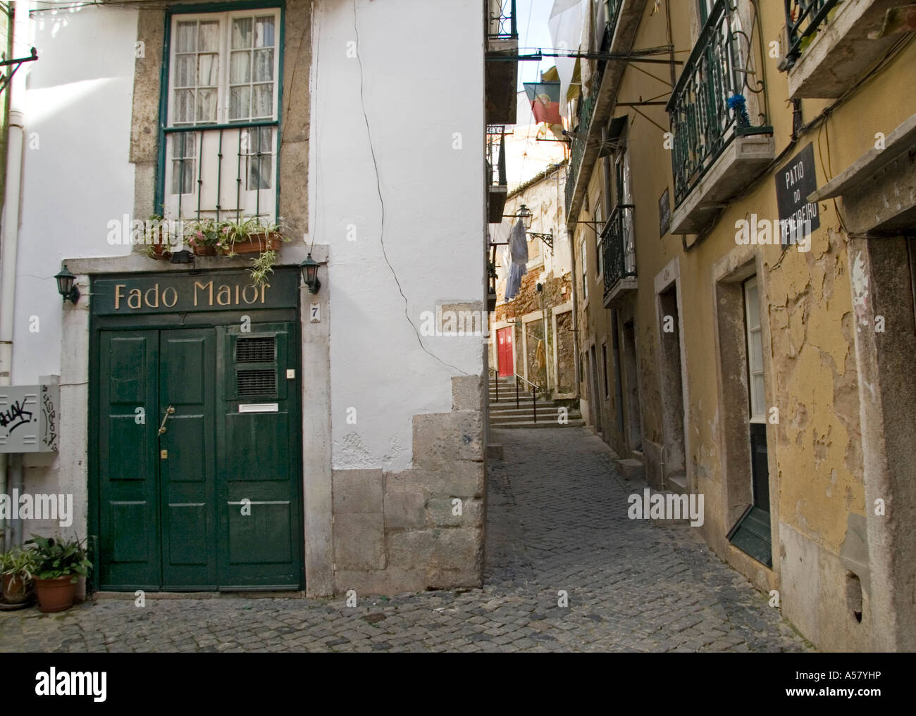 Alfama Old Town Lisbon Portugal Stock Photo - Alamy