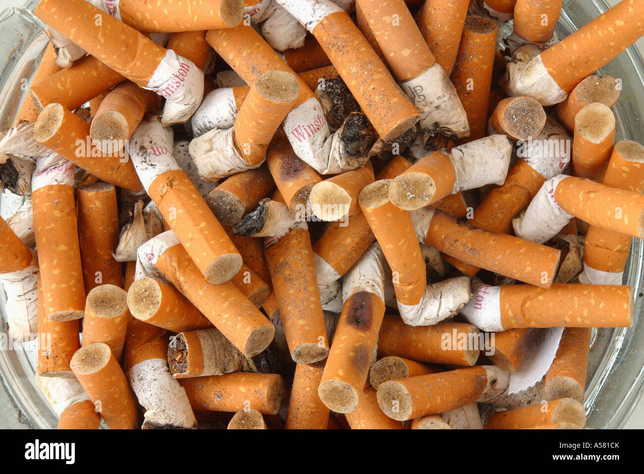 Cigarettes in ashtray Stock Photo Alamy