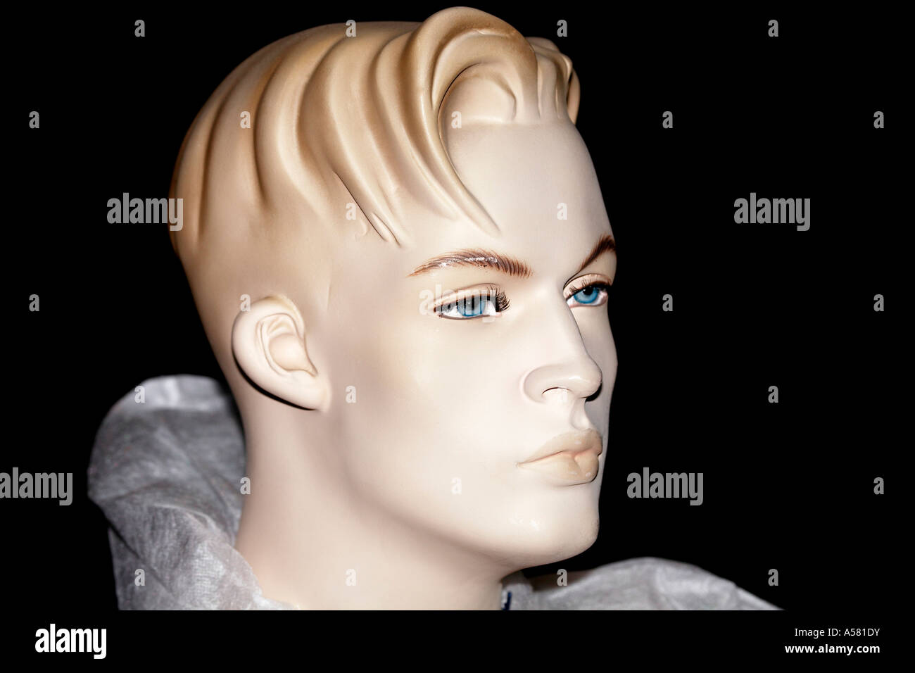 Head of a mannequin - male Stock Photo