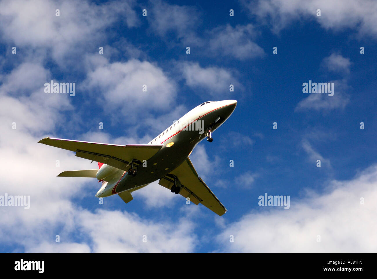 Private jet Dassault Falcon 2000 Stock Photo
