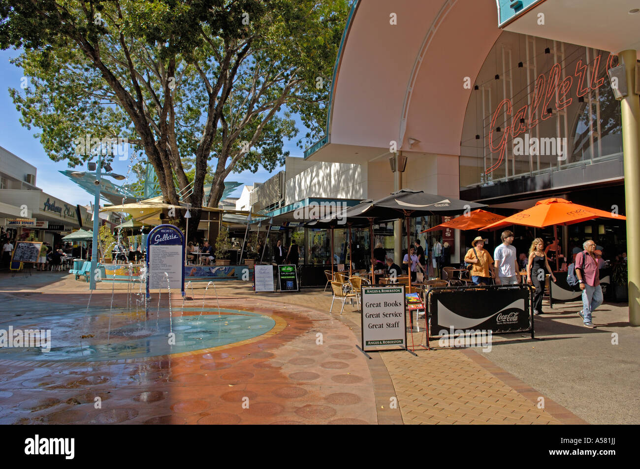 Shopping zone in darwin, australia Stock Photo Alamy