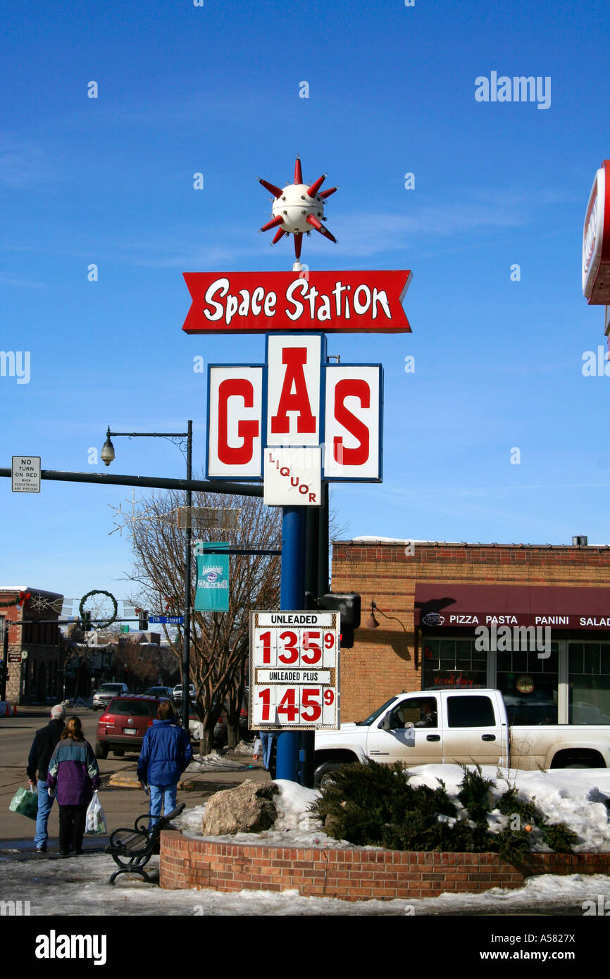 Gas station. Steamboat, colorado, USA Stock Photo Alamy