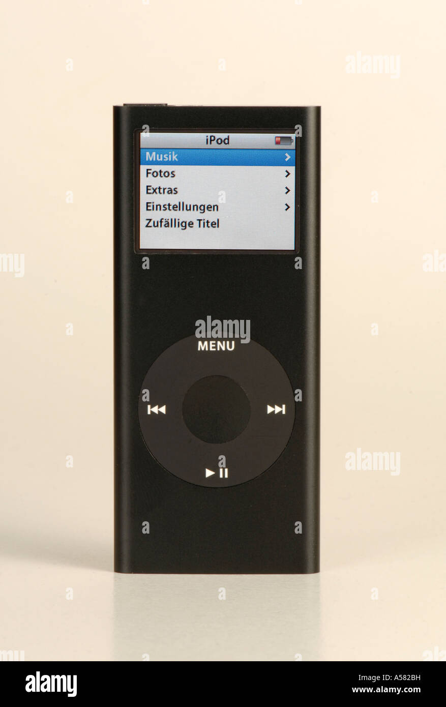 Apple iPod nano II black Stock Photo