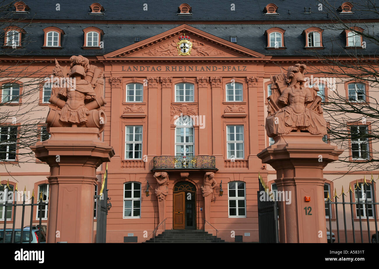 The building of the 'Landtag', the legislative assembly of Rhinleland-Palatinate. Mainz, Rhineland-Palatinate, Germany Stock Photo