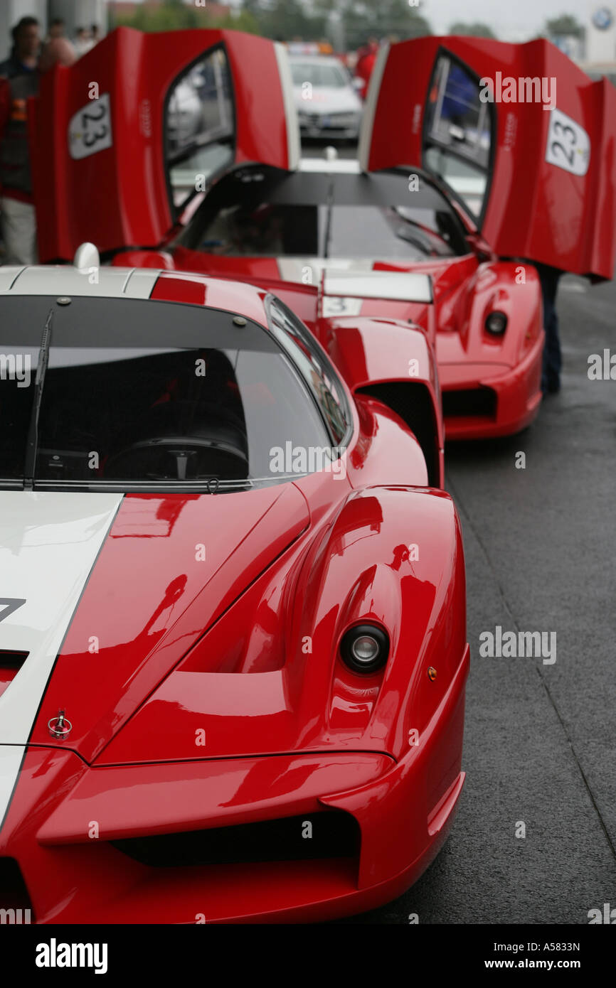 Ferrari FXX at ferrari racing days, Nuerburgring, Rhineland-Palatinate, Germany Stock Photo