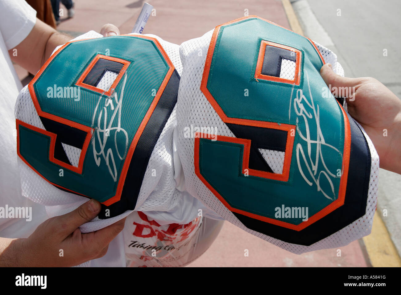 football jersey number 99 jason taylor autograph high resolution stock photography and images alamy