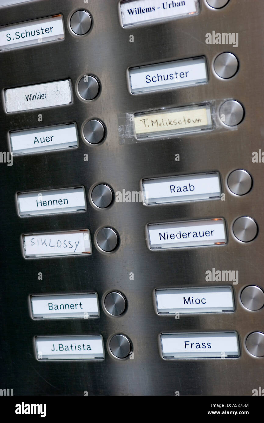 Doorbell names hires stock photography and images Alamy