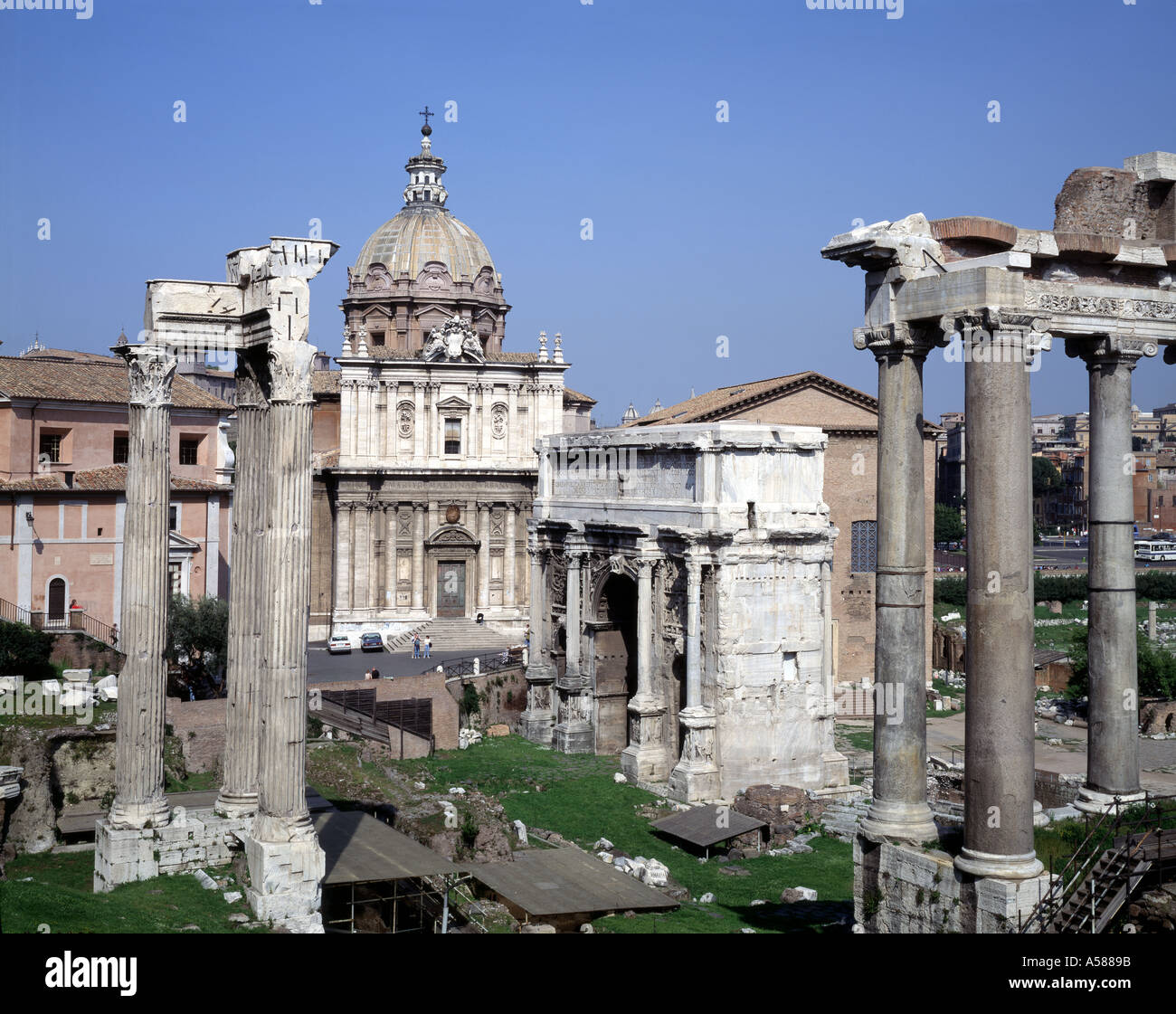 The Forum, Rome, The Forum Stock Photo