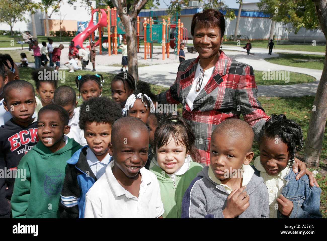 Miami Florida,Liberty City,Lenora Smith Elementary School,campus,public