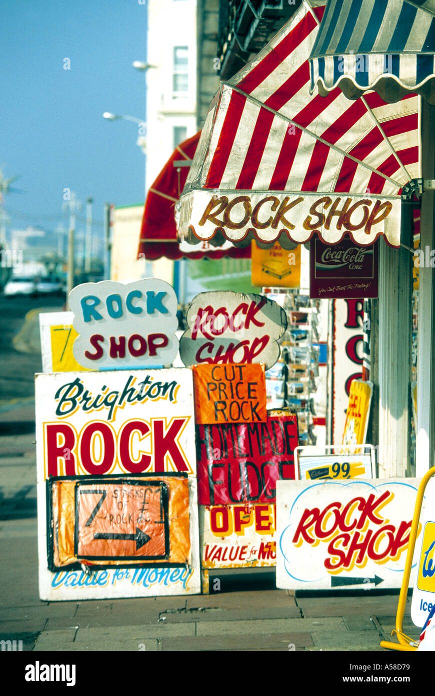 Brighton Rock Shop Stock Photo Alamy