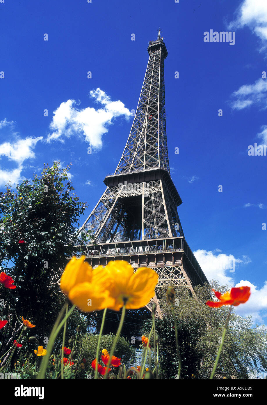 Eiffel Tower, Daytime Stock Photo