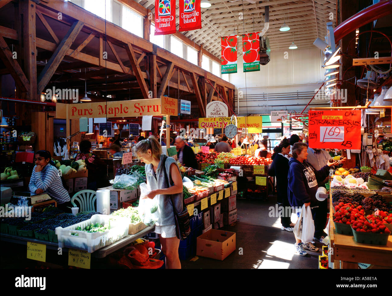 Vancouver, Granville Market Stock Photo Alamy