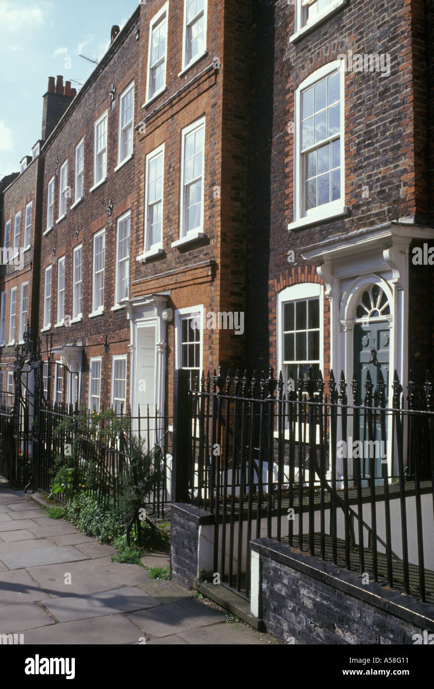 Church Row Hampstead London England urban brick terrace housing early