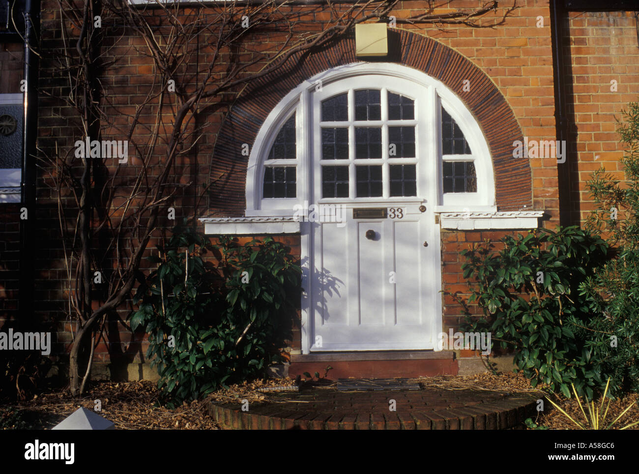 Holly Lodge Estate Highgate North London England 20th century door late