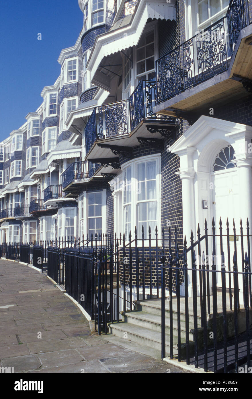 Regency Terrace Royal Crescent Brighton Sussex England Regency style terrace houses ...
