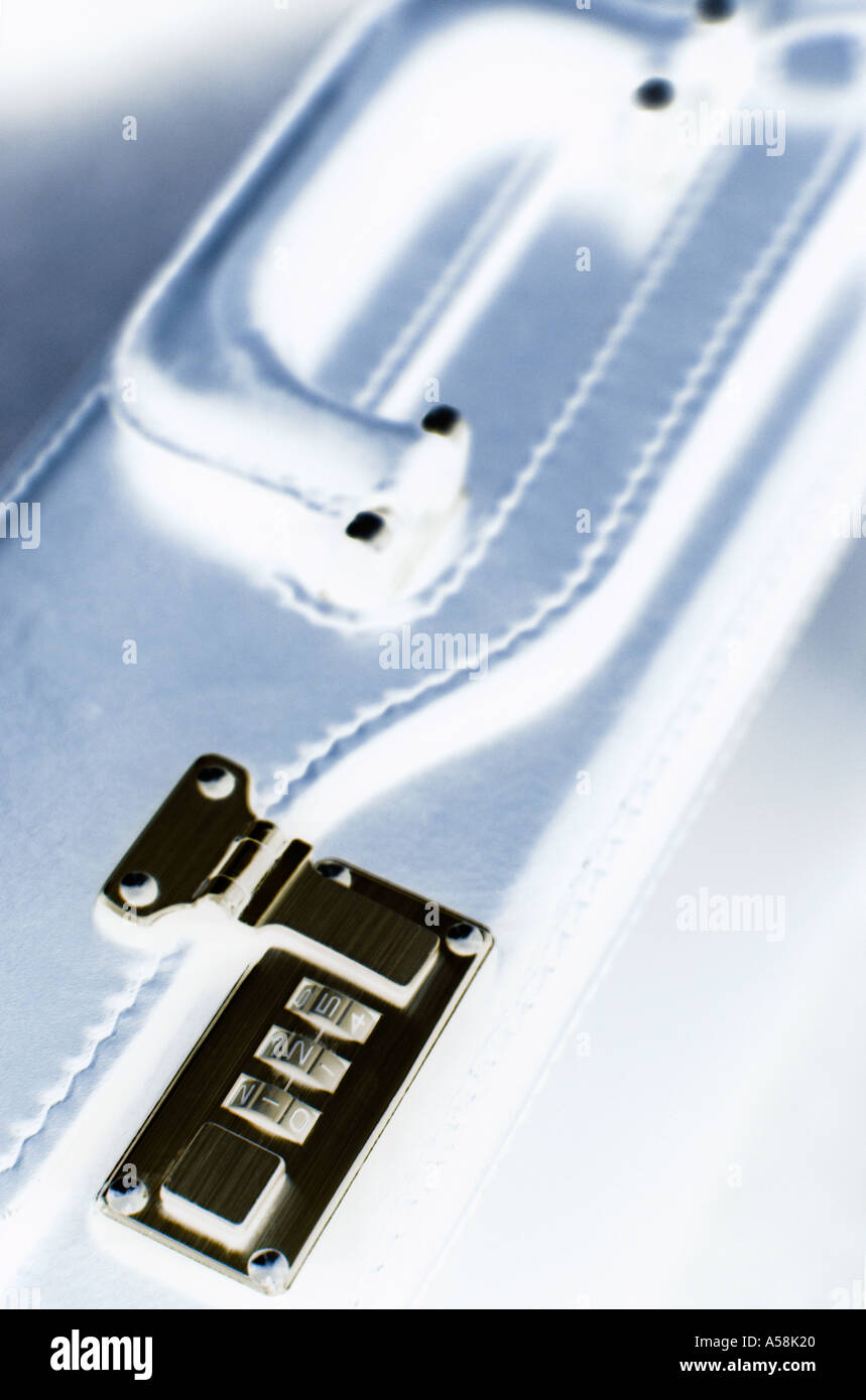 Business concept of locked briefcase Stock Photo Alamy