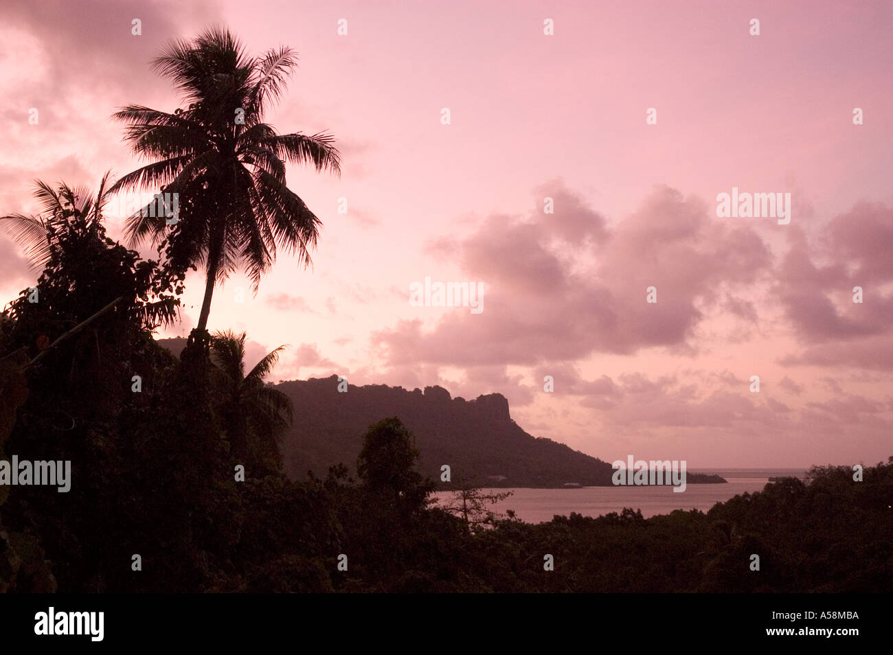 Pohnpei sunset Stock Photo