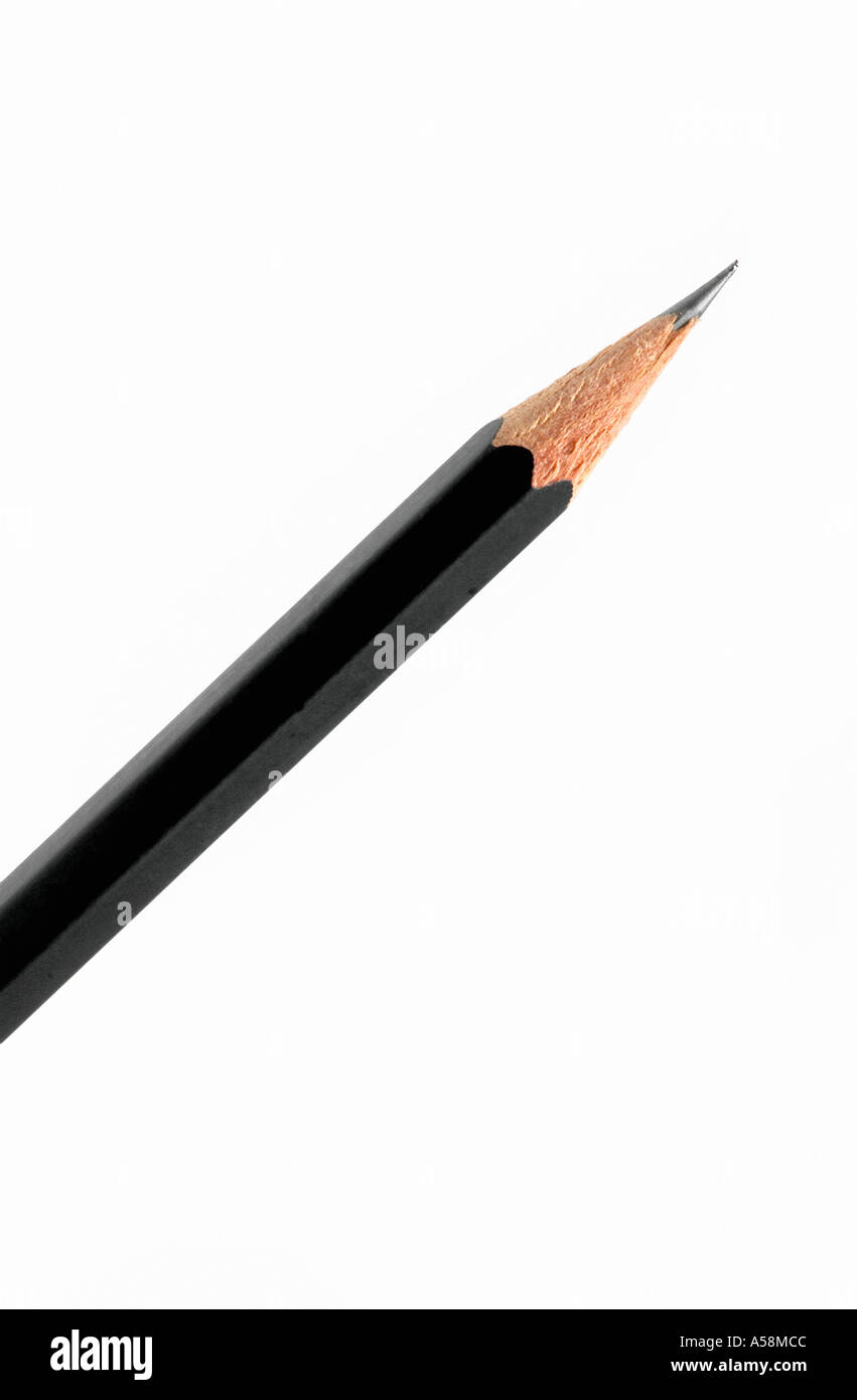 Pencil against white background Stock Photo