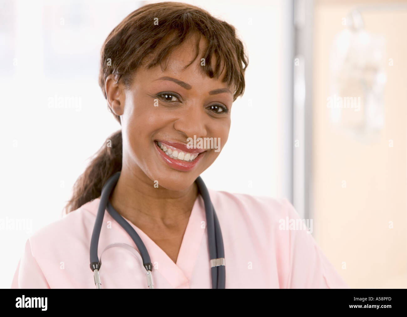 Cheerful nurse hi-res stock photography and images - Alamy