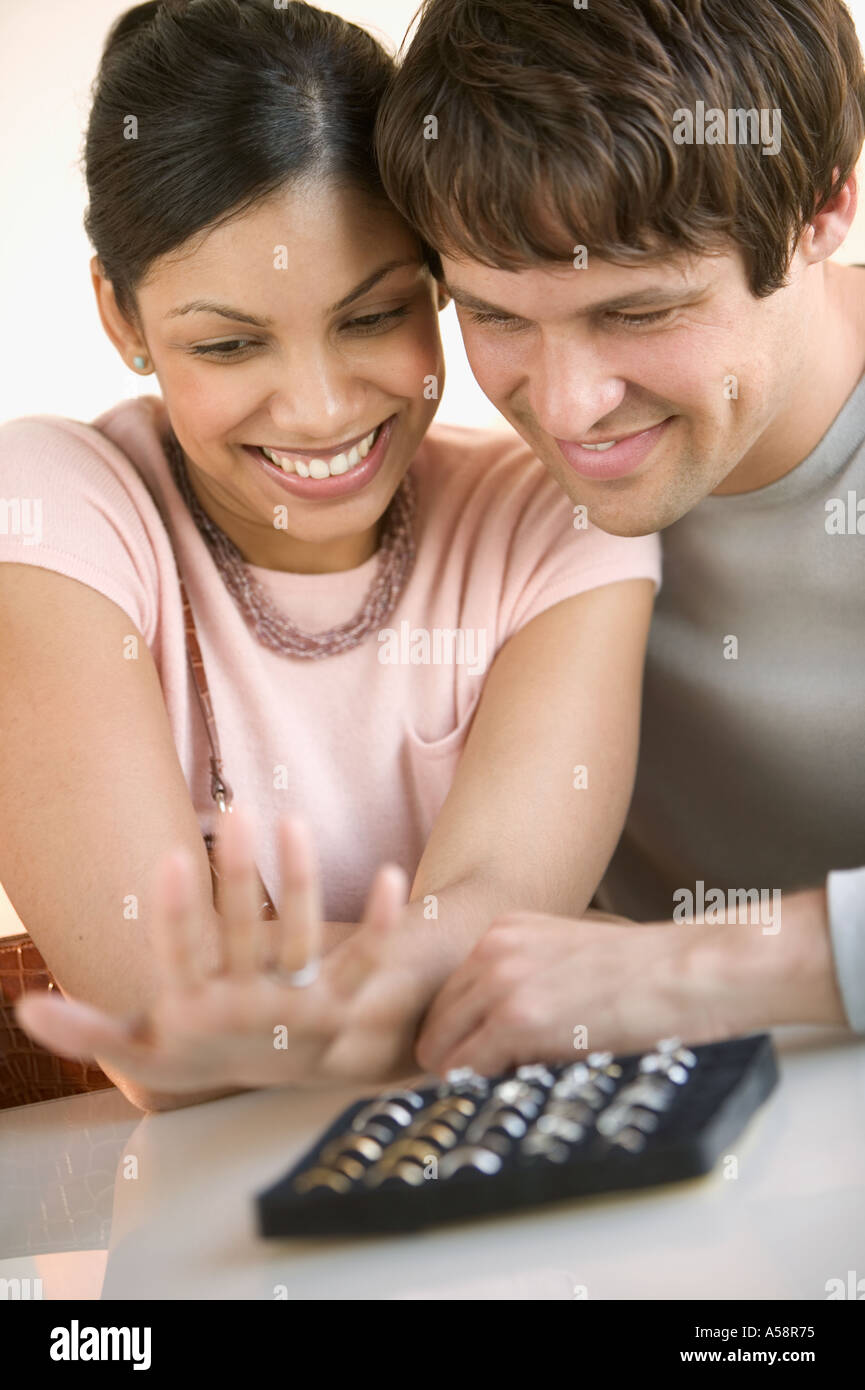 Couple picking wedding rings hires stock photography and images Alamy