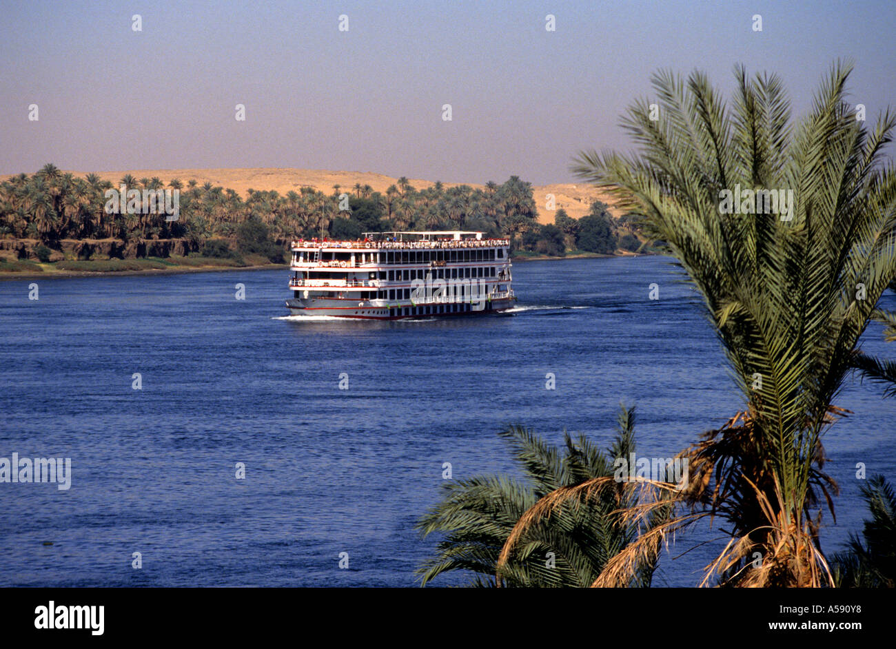 Cruise Ship Nile Egypt Egyptian boat Stock Photo Alamy