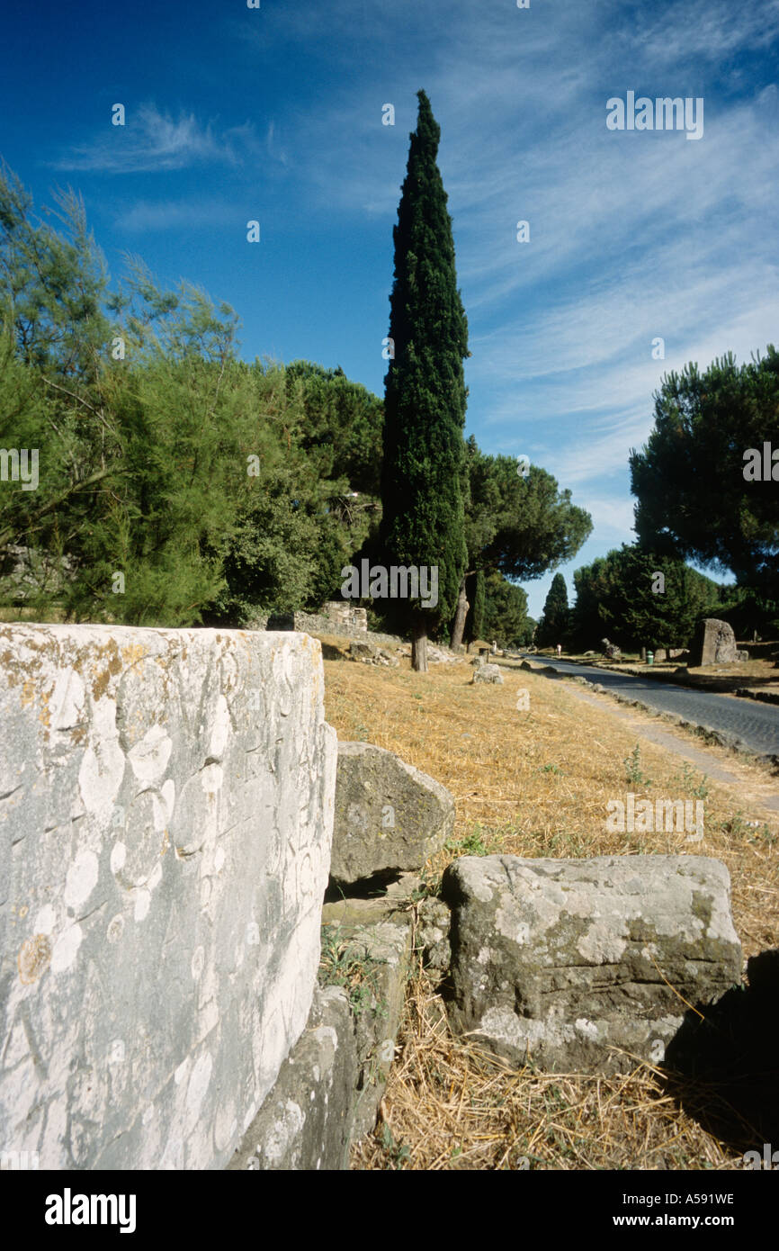 Rome Italy Via Appia Antica (Appian Way) Stock Photo