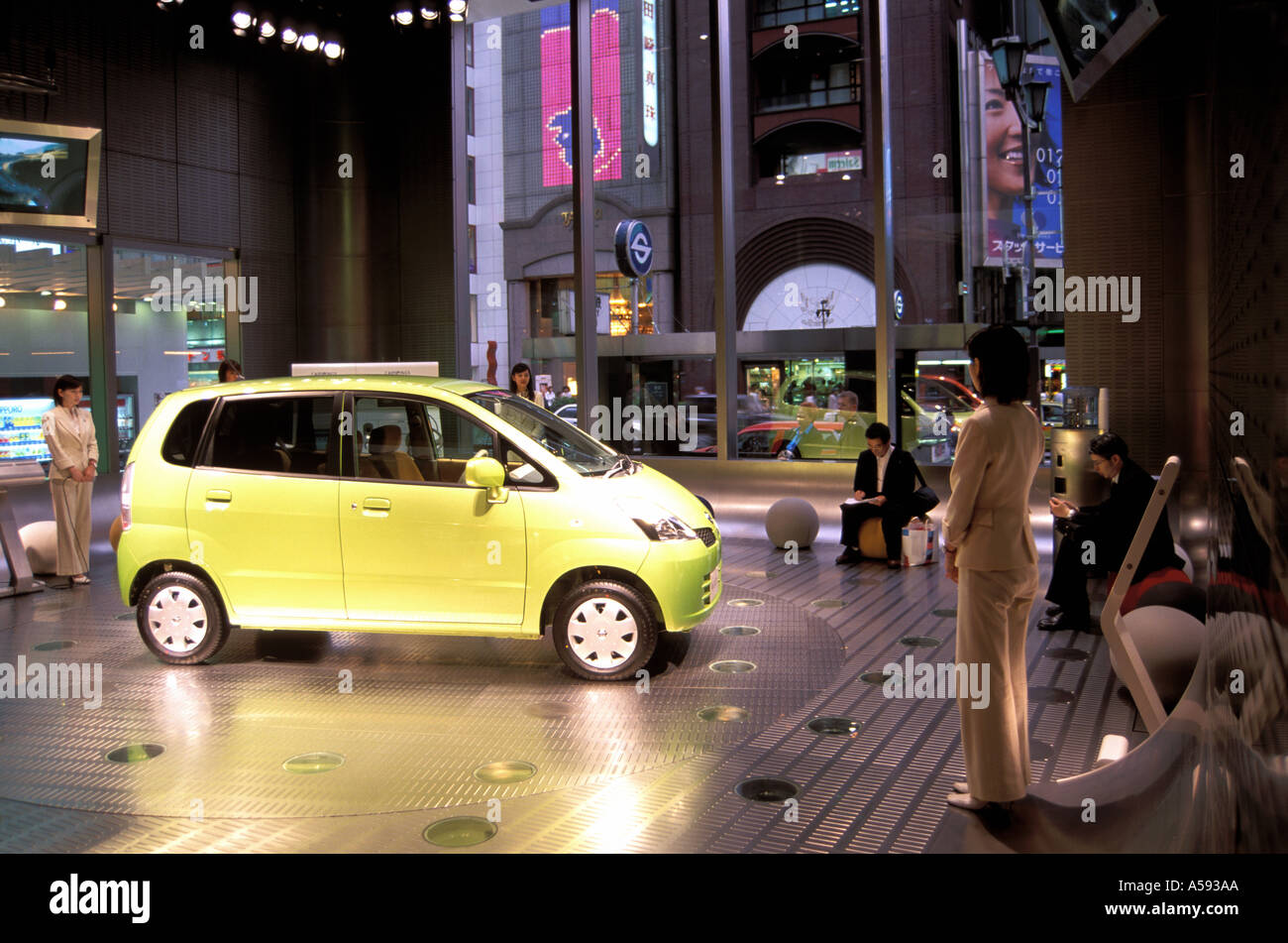 Japan Tokyo Nissan car showroom Stock Photo Alamy