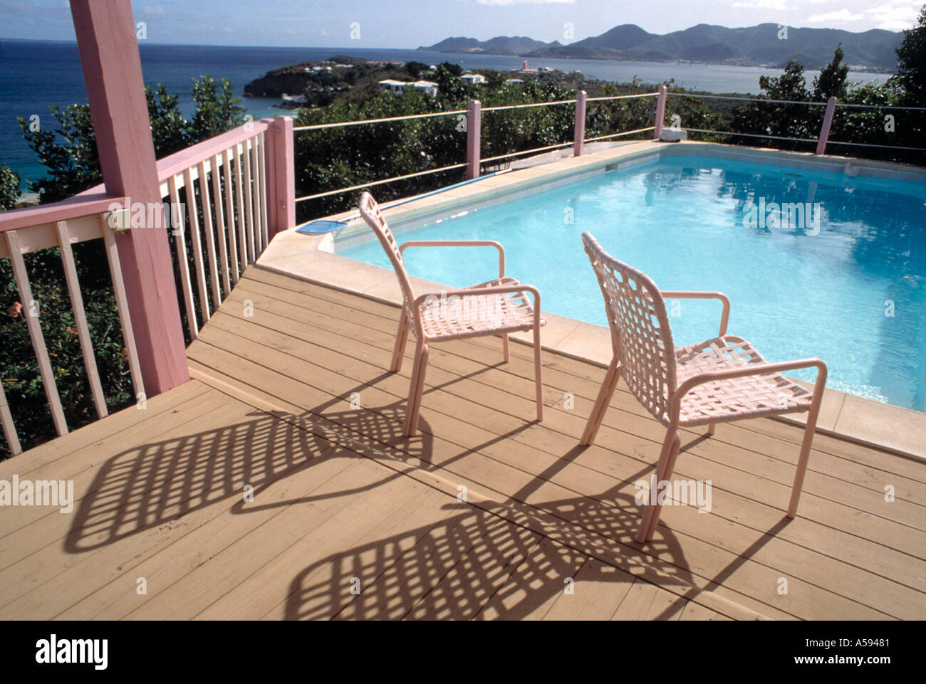 Poolside Chairs With A View Stock Photo 365697 Alamy