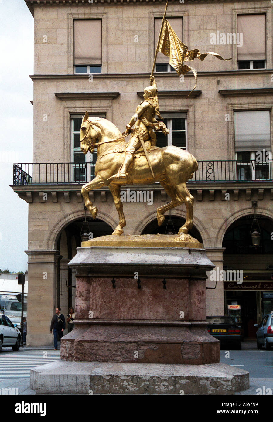 Joan of Arc Statue in Paris France Stock Photo Alamy