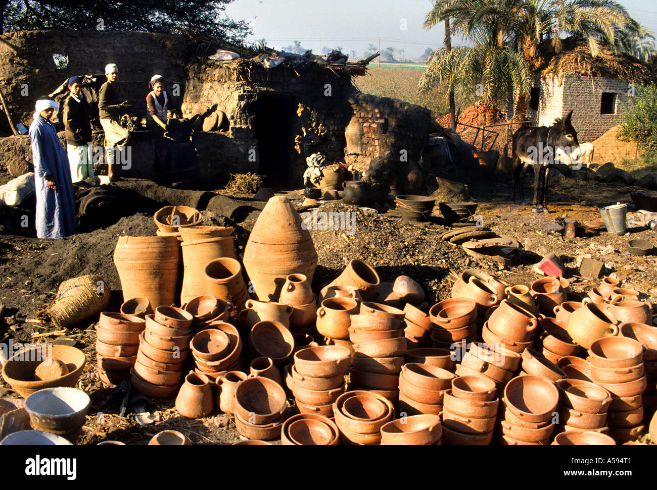 ceramic pottery potter's earthenware crockery between Asyut