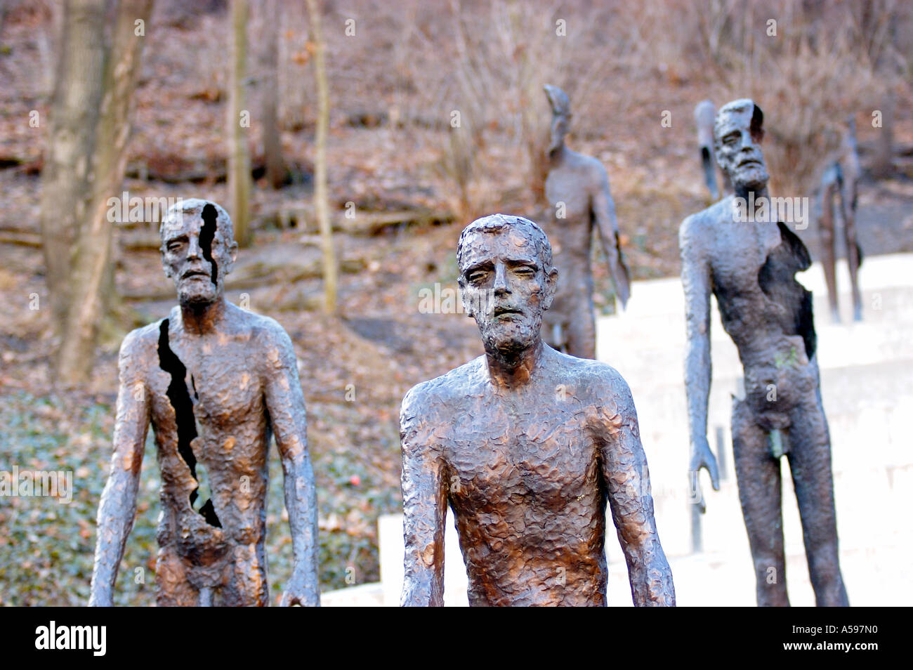 Victims of Communism Monument Prague Czech Republic Stock Photo