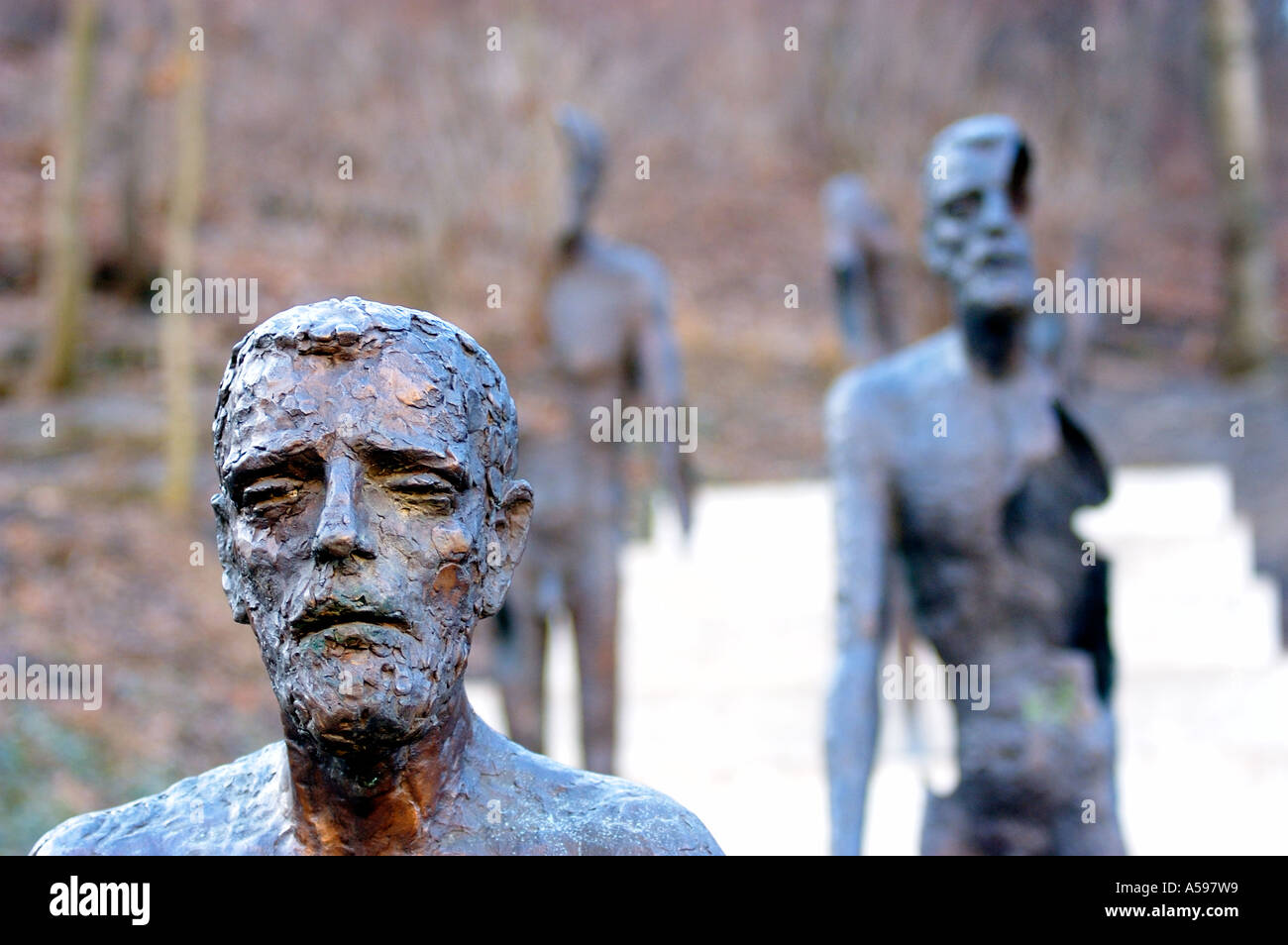 Victims of Communism Monument Prague Czech Republic Stock Photo