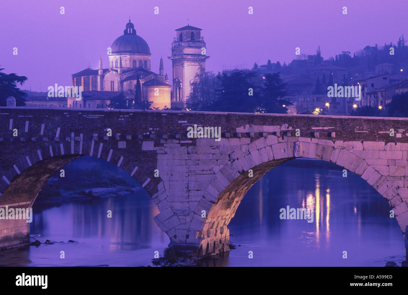 ponte di Pietra Verona Italy Stock Photo - Alamy