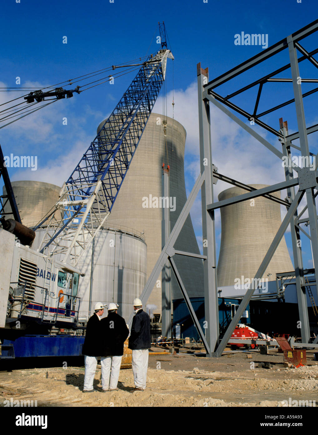 Construction of FGD plant at Drax Power Station (Europe's largest coal