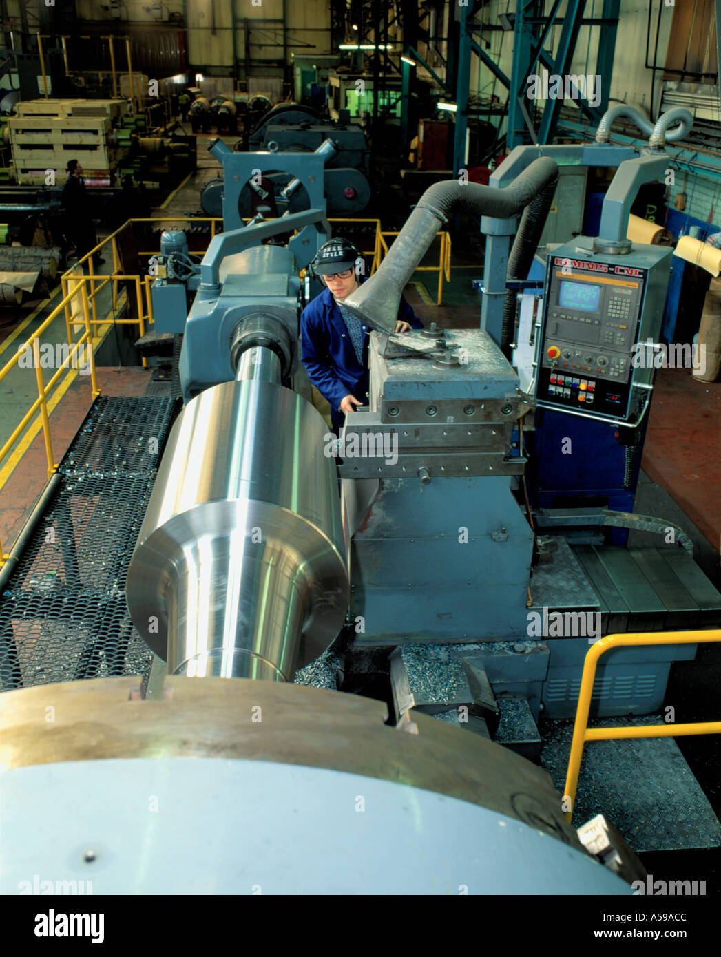 Computer controlled steel milling machine, Gateshead, Tyne and Wear