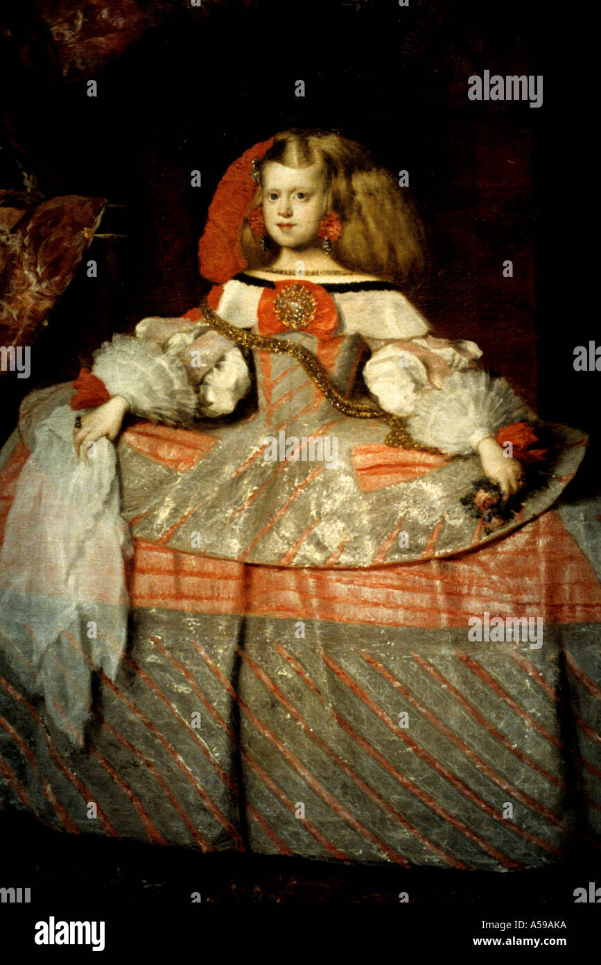 The Infanta Margarita Diego Rodríguez de Silva y Velázquez Spain Spanish Stock Photo
