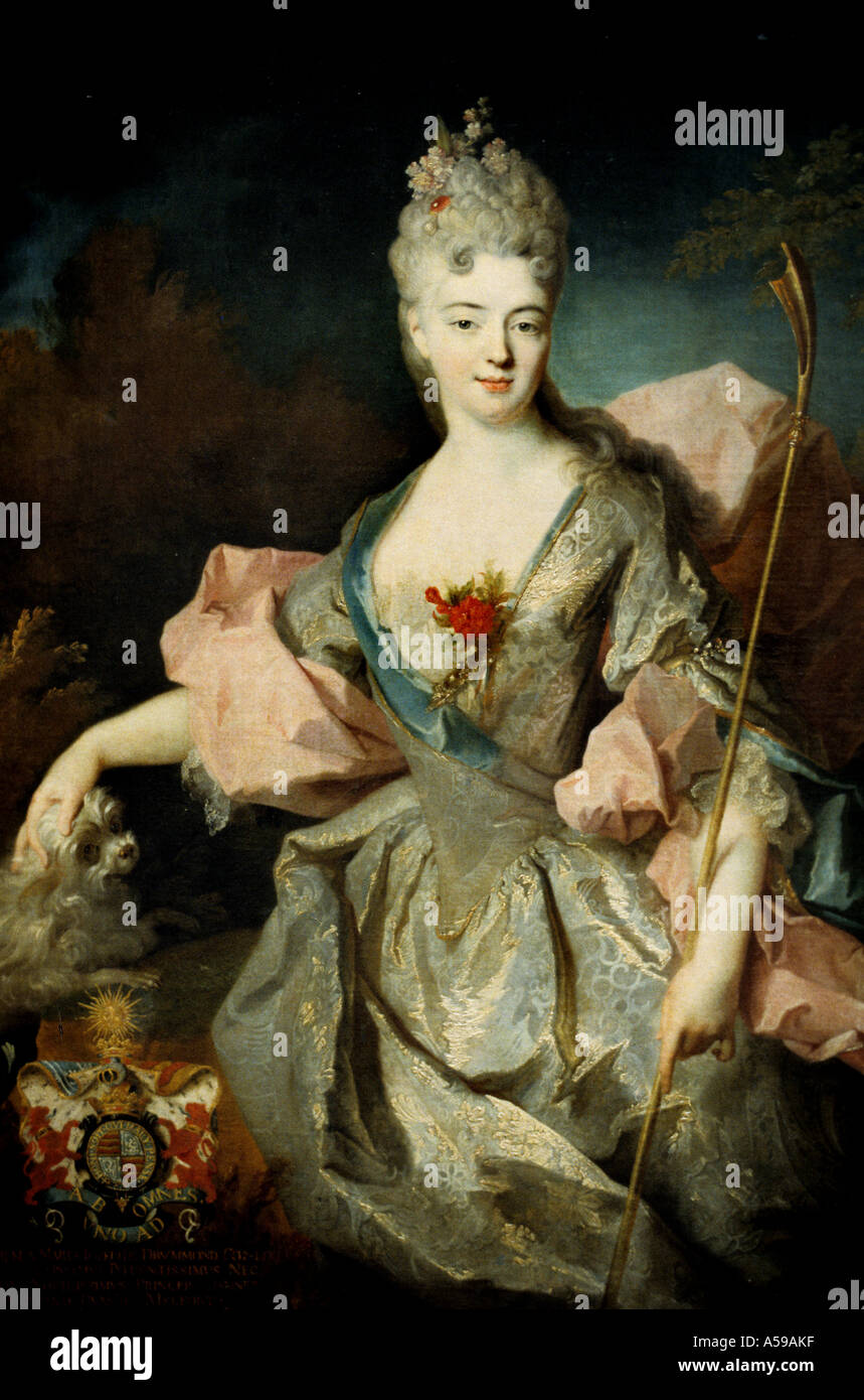 Mary Josephine Drummond by Jean-Baptiste Oudry  1686 – 1755 French Rococo painter, Stock Photo