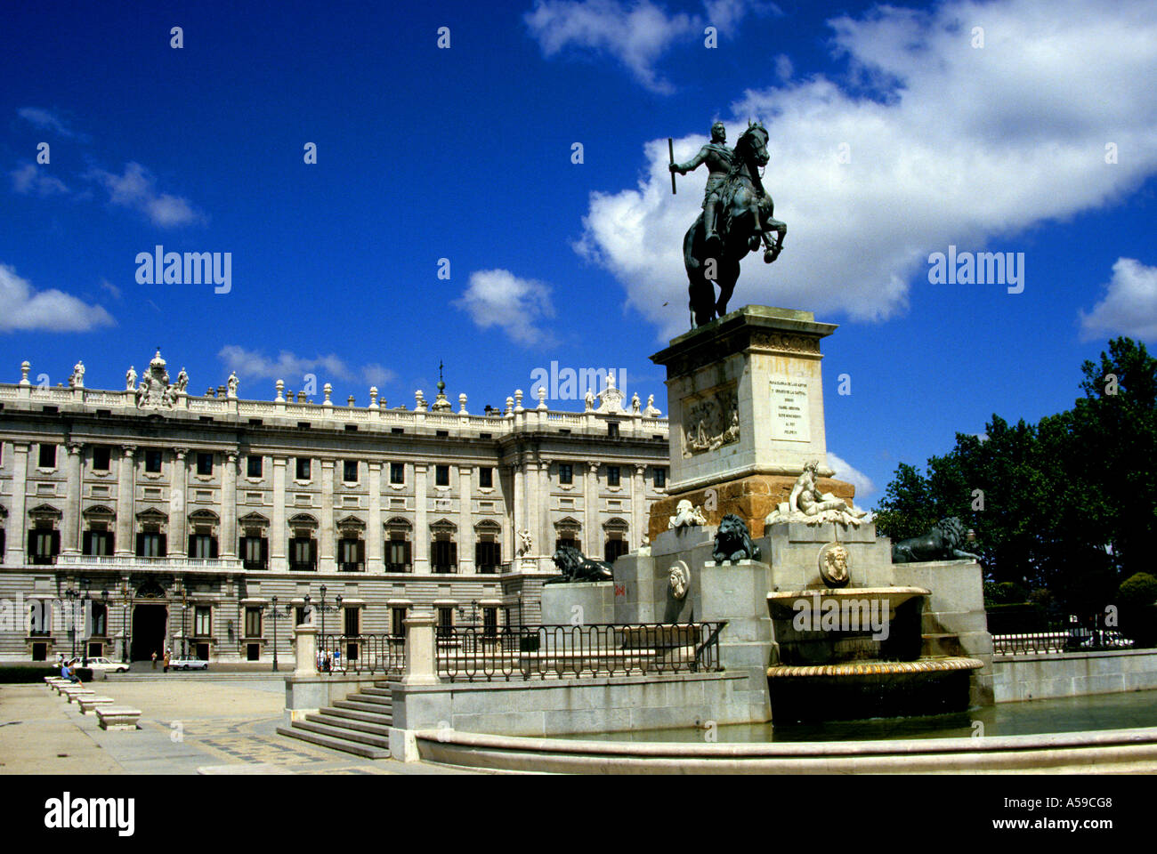 Madrid The Royal Palace Palacio Real Spain King Stock Photo