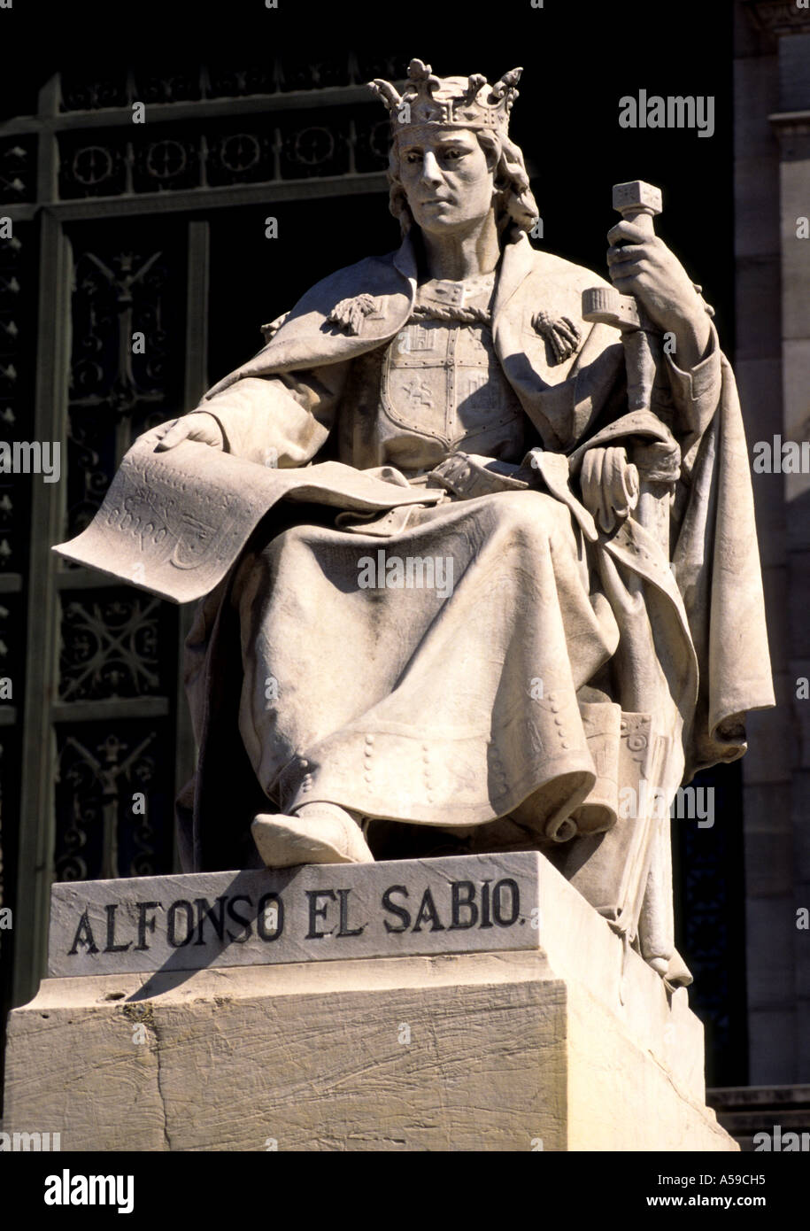 Alfonso el Sabio Madrid capital Spain Spanish Stock Photo