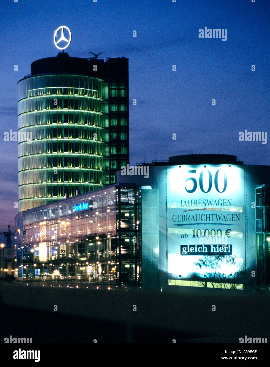 Mercedes Benz Center Munich Stock Photo Alamy