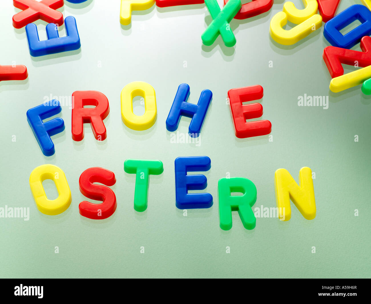 Magnetic Letters Stock Photo