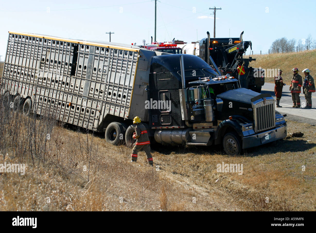 ACCIDENT VEHICULAR Stock Photo
