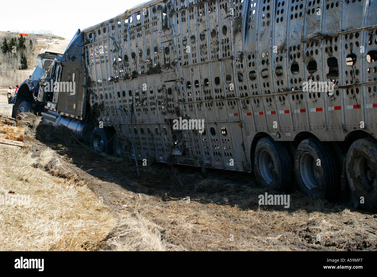 ACCIDENT VEHICULAR Stock Photo